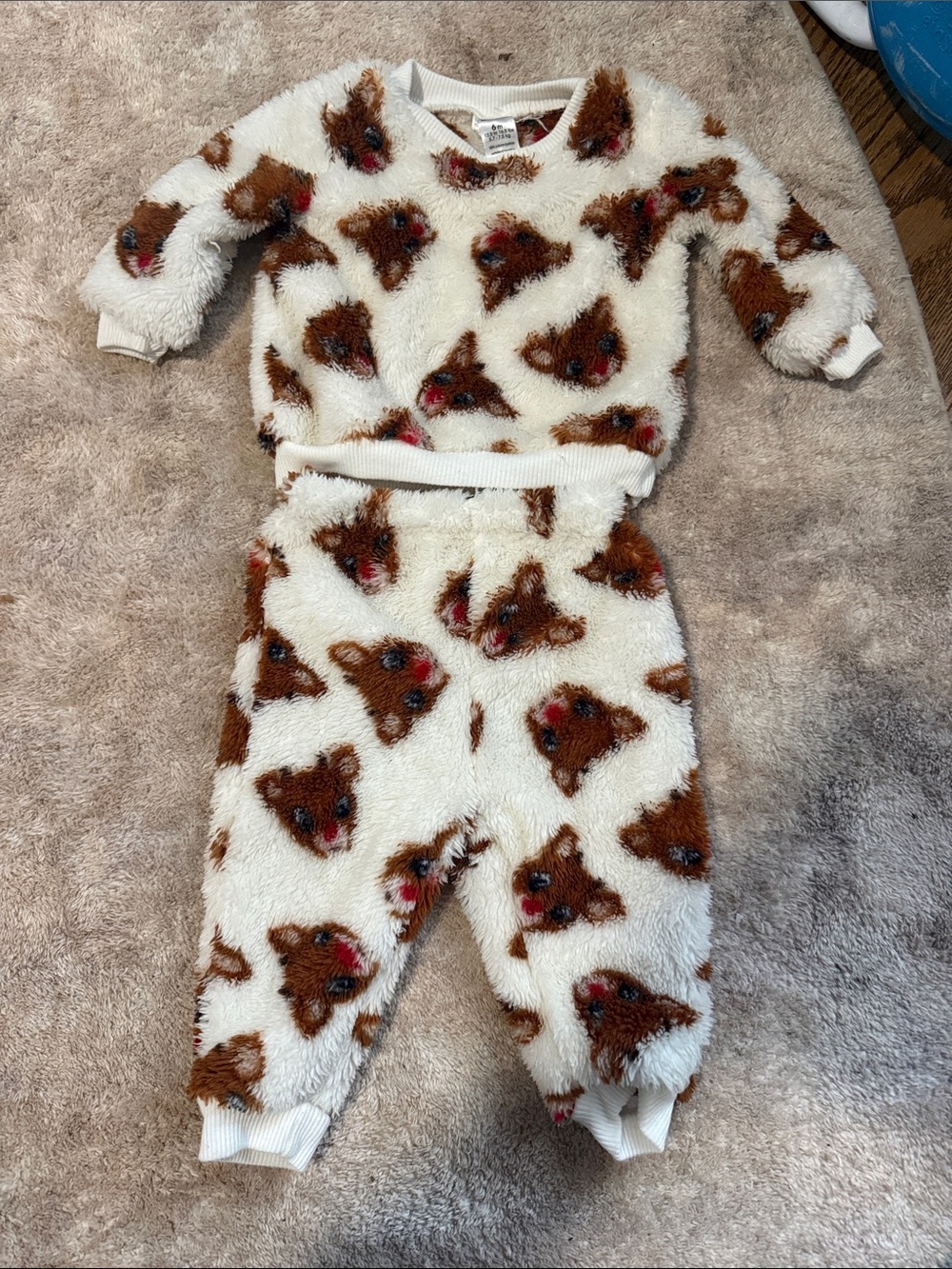Baby Rudolph Christmas Matching Set - Top & Pants